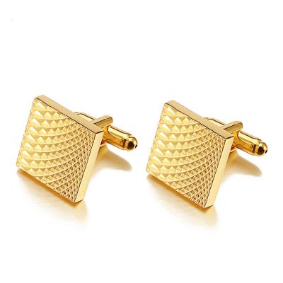 China New arrival gold plated brass blank cuff link for men en venta