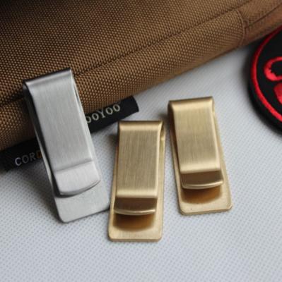 China Stainless Steel Wallet Metal Banknote Men's Bill Clip EDC Paper Money Change Wallet Stainless Steel Wallet à venda