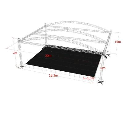 China Portable installation 290*290mm long aluminum truss, including 290mm connector, performance hanging lightweight aluminum truss for sale