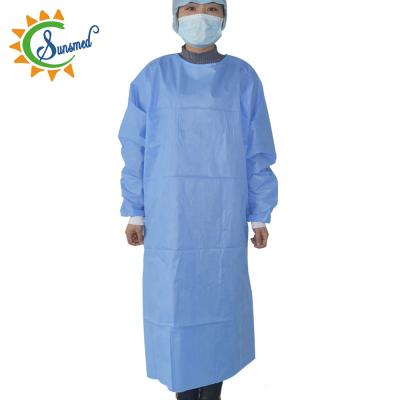 Cina Medical Products Disposable Nonwoven Heat Sealed Ultrasonic Sealing Surgical Gowns Ultrasonic Seam Surgical Gowns Surgical Gowns in vendita