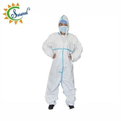 China Economic Protective Products Coverall Suit Work Coveralls Disposable Nonwoven Workwear Te koop