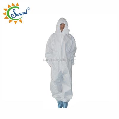 China Economical Nonwoven Disposable Microporous Coveralls Waterproof Coverall Te koop