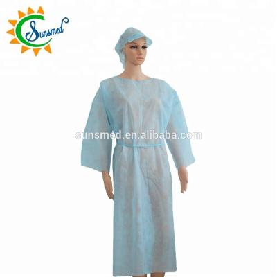 China Economic Disposable Isolation Gowns PP Nonwoven Short Sleeve Isolation Gown for sale