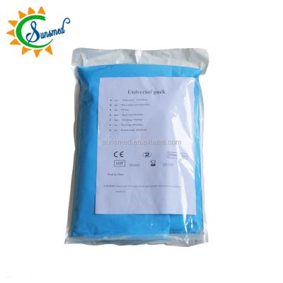 China Hospital Sunsmed CE, ISO, Approved Sterile Surgical Universal Packs Disposable Universal Packs for sale