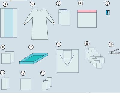 Κίνα Disposable Sterile Surgical Delivery Pack Surgical Packs Natural Labor Packets Hospital Customized With CE,ISO,EN13795 προς πώληση