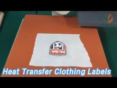 Custom Heat Transfer Clothing Labels Soft Silicone Logo With 3 Colors