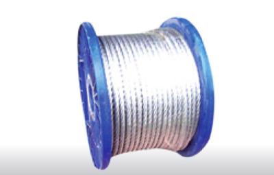 China Silver screening system stainless steel cable with 3mm outside diameter for sale