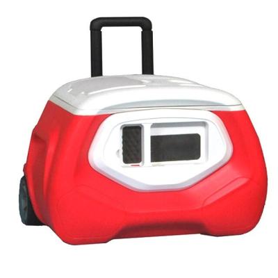 China Waterproof Camping Cart Rolled Cool Box With 28L Speaker for sale