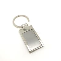 China Als foto metalen sleutelhanger met aangepast logo Te koop
