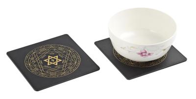 China Multicolor Heat Resistant Coasters Set With Assorted Designs - 6-Pack for sale