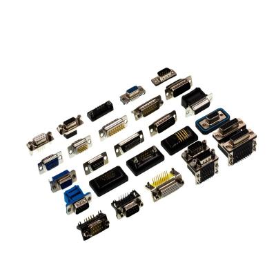 China Solder Wire Type / IDC Type / Crimp Type / DIP Type / SMT D-SUB Connector For PCB Male Dual Row Straight Type Stamped / Machined for sale