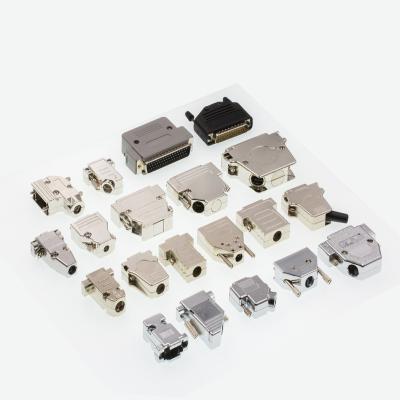 China Metal type/plastic type /electro plating type D-SUB 15pin/25pin/37pin Shell Zinc Hood Connectors for sale