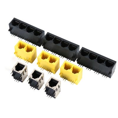 China Top Quality RJ11/RJ45 Electronic Component Terminal Block Telephone Modular Jack Connector for sale