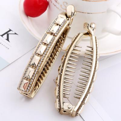 China Fashion Women Plastic Hair Clip Diamond Hair Claws Accessories for sale