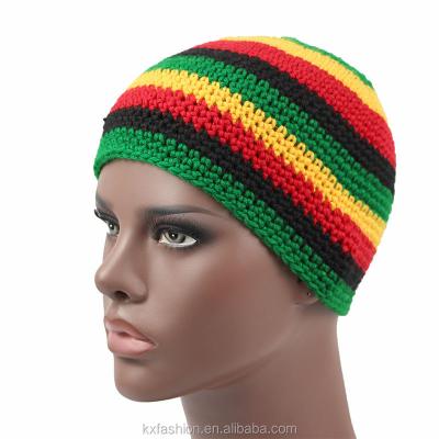 China JOINT Unisex Men's Knitted Reggae Hat Handmade Winter Warm Acrylic Hat for sale