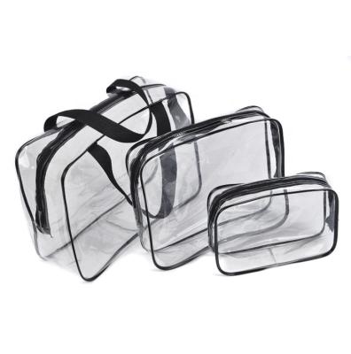 China Hot Fashion OEM Fashionable Hanging Bags Wash Gargle Bag lucency PVC Toiletry Bag for sale