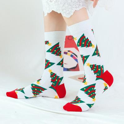 China Christmas Gift 2021 Popular New Christmas Socks Autumn And Winter Europe And The United States Statistical Institute Trend Socks In Tube Christmas Socks for sale