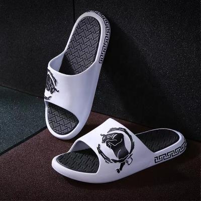 China 2022 new style slippers men's fashion trend CUSHIONING flip flops PVC soft bottom men's sandals factory wholesale for sale