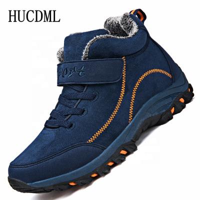 China 2022 CUSHIONING 2022 High Top Non-slip Ankle Boots Men's Work Casual Shoes Women's Boots Warm Suede Snow Boots Winter Waterproof Men's Boots for sale