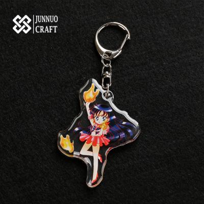 China Cheap Custom Anime Cartoon Key Chain Photo Christmas Gift Free Sample Digital Key Chain Double Sided Epoxy Keychain for sale