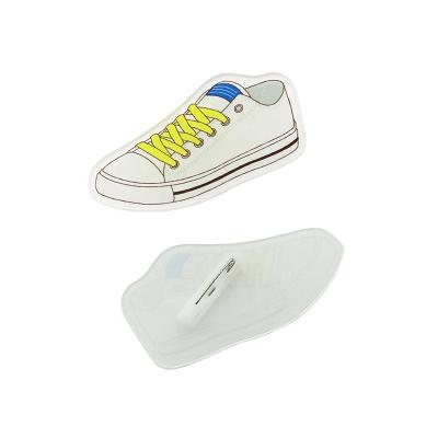 China 3D JOUNOVO Customized Shoes Shaped Acrylic Badge Pin, Acrylic Lapel Pins, Printing Lapel Pins for sale