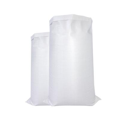 China Security Customized China Polypropylene Bag 25kg 50kg Plain White PP Woven Bag for sale