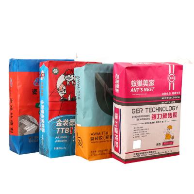 China Security jumbo bag for big cement pp woven bag 25 kg laminated plastic valve cement putty bag for sale