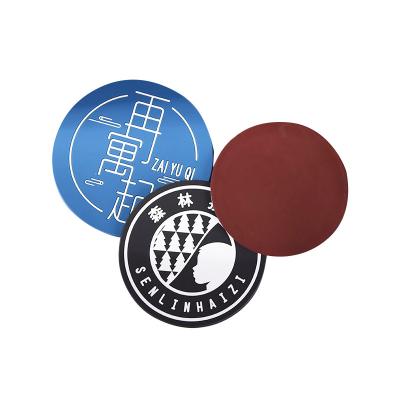 China Viable Factory Price Custom Design Wholesale Round Colored Rubber PVC Coaster Cup Mat for sale