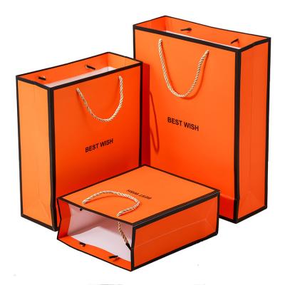 China Recyclable Custom Printed Your Own Logo White Brown Gift Kraft Cardboard Packaging Kraft Paper Shopping Bag for sale