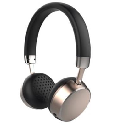 China Bluetooth 5.0, 10-hour continuous playback, 108dB high sensitivity, on-ear design, metallic material, wired connection support for sale