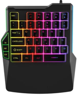 China Ergonomic design, 19-key rollover, macro function, iron plate counterweight,supports monochrome/colorful backlight. for sale