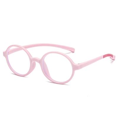 China Fashion Sunglasses Shape TR Sight Silicone Children's Mirror Anti-blue Lightweight Flat Glasses for sale