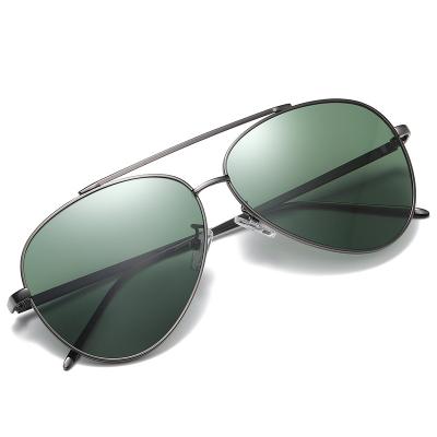 China Fashion Sunglasses Wholesale Retro Metal Frame Pilot Sunglasses Ocean Gradient Frog Travel Sun Glasses for sale