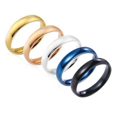 China Simple Design Casual / Sporty Custom Multicolor Cheap Jewelry Stainless Steel Rings for sale