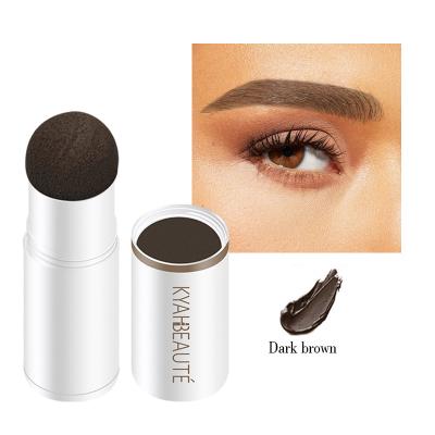 China Waterproof Custom Logo Makeup Forehead Seal Eyebrow Stencil Powder Stamp Training Waterproof for sale