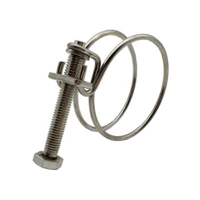 China Health Care Stainless Steel Single / Steel Wire Double Pipe Clamp for sale