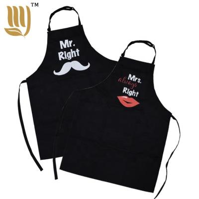 China Cheap Price Kitchen Chef Apron For Adult Family Kitchen Cooking Cleaning Professional Adjustable BBQ for sale