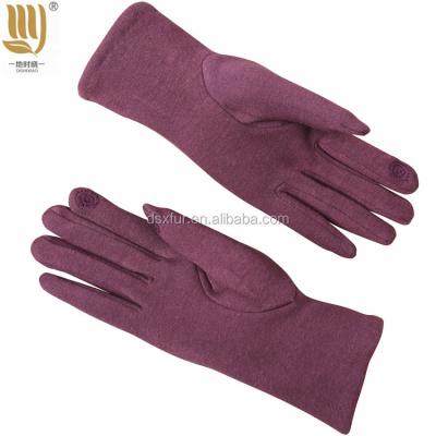 China Durable Warm Winter Female Wool Knitted Wrist Gloves Women Touch Screen Finger Ladies Full Gloves Bike Workout Gloves for sale