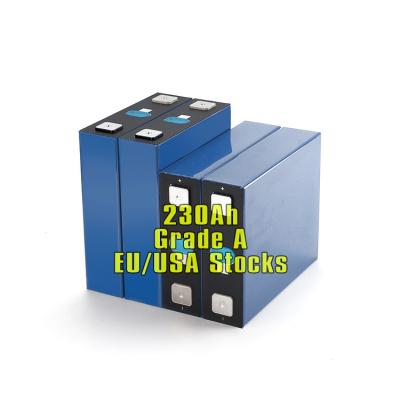 China Home Appliance EU USA Stock Lithium Ion 3.2V 230Ah Prismatic High Quality Battery Cells for sale