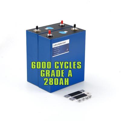 China Home Appliances EU USA AUS Canada UK Warehouse Stock 6000 Cycles LF280K 3.2V Battery Lifepo4 280Ah for sale