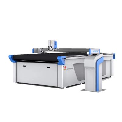 China Automatic Oscillating Furniture Sofa Fabric Cutting Machine Continuous Cutting Jindex CNC Feed and Auto Nesting Material Saving for sale