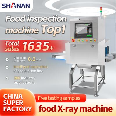 China Máquina de detecção de segurança Máquina de inspecção de alimentos Máquina de raios X para a indústria alimentar Detecção de objetos estranhos à venda