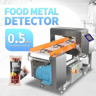 China Stainless Steel Conveyor Belt Metal Detector Manufacturer For Food Production Line With Automatic Alarm And Rejector System for sale