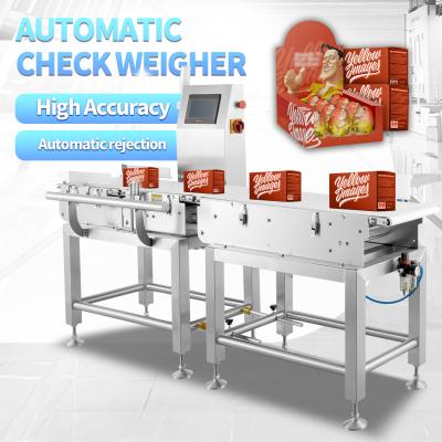 China 0.01g Resolution Packaging Weighing Machine Checkweigher Automatic Rejection for sale