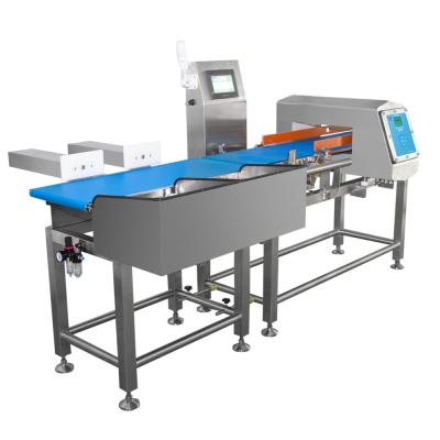 China 110V-220V Stainless Steel Check Weigher And Metal Detector Combo With 8 Inch Touch Screen for sale