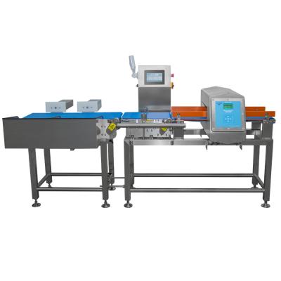 China Precieze magnetische inductie checkweigher en metaaldetector combinatie voor de voedingsmiddelenindustrie Te koop