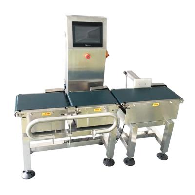 China D Display Type Weight Checking Machine With High Accuracy Rejection System for sale