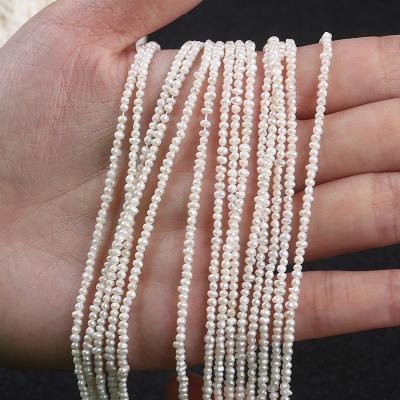 China Hot Selling 1.8-2.2mm Natural Shape White Potato Freshwater Pearl Freshwater Pearl for sale