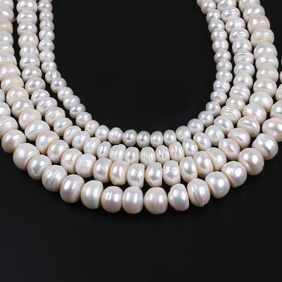 China Wholesale Natural Different Shape White Freshwater Loaf Pearl Pearl Strands White Freshwater Pearl Strands for sale