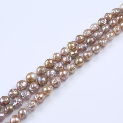 China Freshwater Pearl 10-12mm Edison Baroque Loose Pearl Freshwater Cultured Metallic Pink for sale